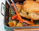 A picture of step 19 of Roast Chicken with Potatoes & Carrots.