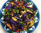 Foto langkah ke 5 dari resep Tumis terong & daging,yi siang jiecek (Taiwan food).