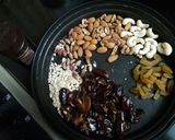 A picture of step 1 of Cocoa Dates Nutty Bites Quick and Healthy.