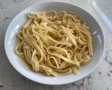 A picture of step 1 of Green Curry Seafood with Tagliatelle.