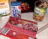 Gombás-fetás- baconos tészta recept fázis 2 fotója