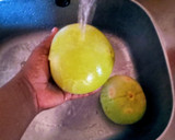 A picture of step 1 of Grapefruit juice.