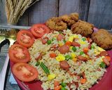 Foto langkah ke 7 dari resep Nasi Goreng Hongkong.