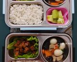 Foto langkah ke 8 dari resep Bekal Sup Kimlo, Orek Tempe Teriyaki, dan Melon.