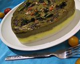 A picture of step 10 of Trirangi Dhokla Cake.