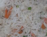 A picture of step 1 of Vegetable fried rice.