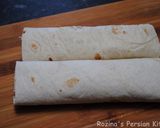 A picture of step 10 of Persian mashed potato wrap.