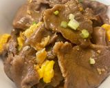 A picture of step 5 of Gyutan don.