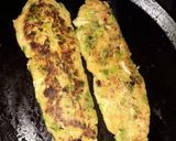 A picture of step 2 of Veg. Frankie with homemade Tortillas.