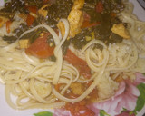 Foto del paso 5 de la receta: Tallarines con espinaca y pollo