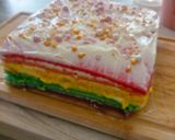 Foto langkah ke 8 dari resep Rainbow Steamed Cake Ny. Liem.