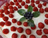 Foto del paso 4 de la receta: Tarta de queso con frambuesas