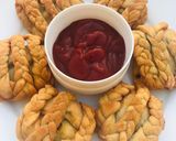 A picture of step 5 of Braided samosa.