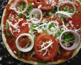 A picture of step 6 of Corn Pizza.
