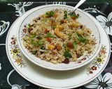 A picture of step 2 of Flattened Rice Nutty Pulao.