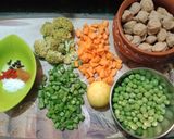 A picture of step 3 of Boiled veg pulao.