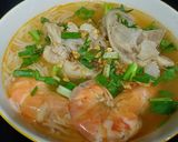 Hình bước làm 3 của món Bún Thái tôm giò heo