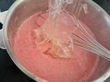 Panna cottas betterave rouge biscuit parmesan