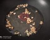 A picture of step 2 of Burnt garlic rice.