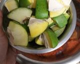 A picture of step 3 of Mango pickle/Avakaya.