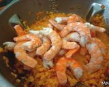 Une image de l'étape 5 de Gambas au lentilles corail, carottes, tomates et navets.