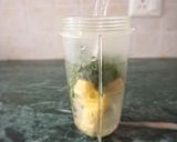 A picture of step 1 of Pineapple mint mocktail.