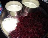 A picture of step 2 of Bloody Beetroot Fudge.