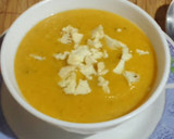Foto del paso 6 de la receta: Crema de calabaza y zanahoria con rulo de cabra