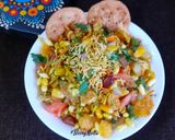 A picture of step 3 of Corn Bhel.