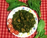 A picture of step 13 of Palak Chicken.
