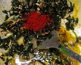 A picture of step 6 of Methi Besan.