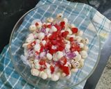 A picture of step 4 of Makhana chat.