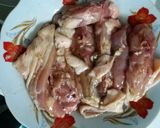 Hình bước làm 7 của món Gà hấp cải bẹ xanh