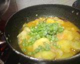 A picture of step 2 of Aloo Matar Ki Sabji without onion garlic.