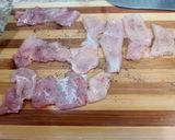 A picture of step 1 of Olive Chicken Piccata.