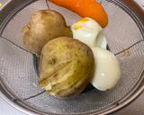 A picture of step 1 of Japanese Potato Salad.