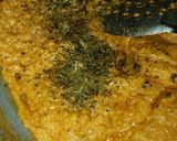 A picture of step 8 of Sunheri paneer.