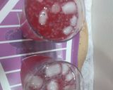 A picture of step 3 of Rose sabja lemonade/cooled refreshing drink.