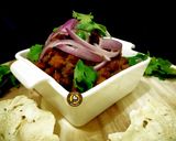 A picture of step 1 of Bengal Gram Ghughni Or kale Chane ki Ghughni.