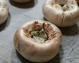 Foto del paso 3 de la receta: Champiñones rellenos de misterio (y verdura con patata)