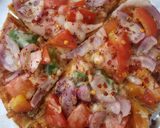 बची हुई रोटी से पिज़्ज़ा (bachi hui roti se pizza recipe in Hindi) रेसिपी चरण 6 फोटो