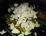 A picture of step 2 of Tawa paneer fry rice.