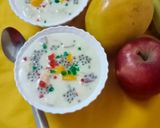 A picture of step 4 of Fruit custard.