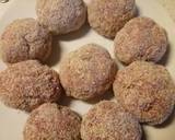 Speck and Parmesan meatballs with butter roasted potatoes recipe step 2 photo