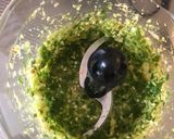 A picture of step 4 of Dhaba Style Palak Paneer (spinach with Indian cottage cheese).
