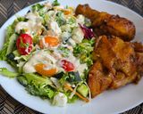 Joghurtos fetás nyári saláta recept fázis 6 fotója