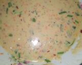 A picture of step 2 of Chicken veg muffins.