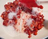 A picture of step 2 of STRAWBERRY SABUDANA KHEER /STRAWBERRY SAGO PEARLS PUDDING.