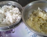 A picture of step 1 of Poha Potato Sticks.