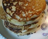 A picture of step 7 of Old Fashioned fluffy Strawberry Pancakes.